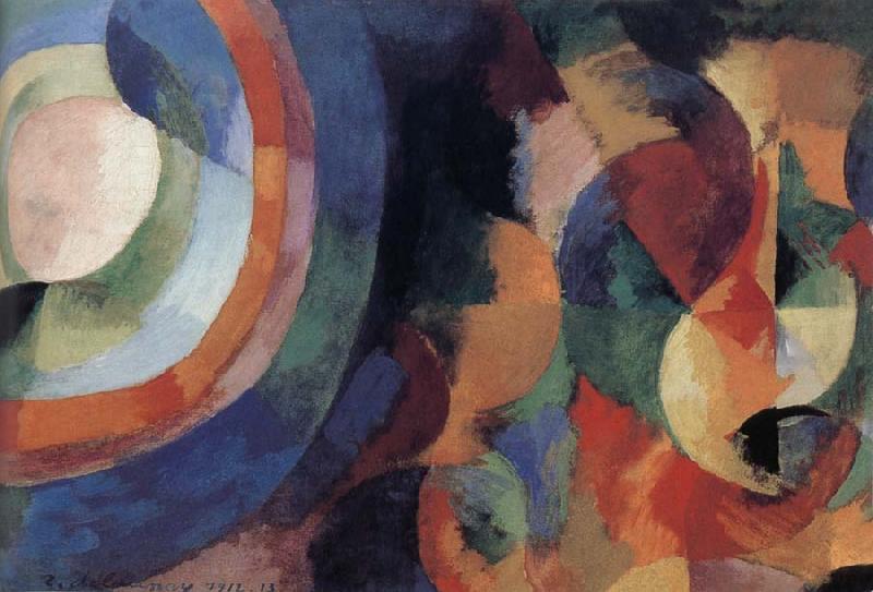 Delaunay, Robert Cyclotron-s shape Sun and Moon oil painting image